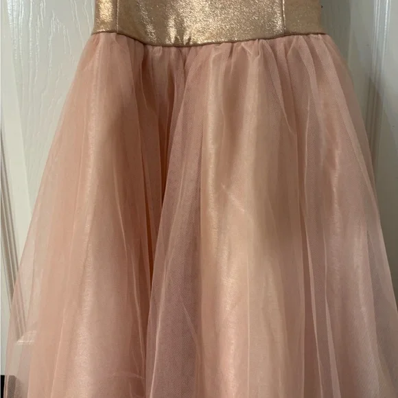 🔴SALE! Zunie Gold and Pink Formal Kids Dress - Picture 2 of 6